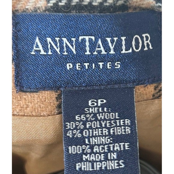 Y2K Preppy Academia Ann Taylor Plaid Wool Blend Librarian Mini Skirt SZ 6P - Picture 5 of 5